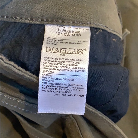 Old Navy Army Green Mid-rise Rockstar Pants - Picture 3 of 5